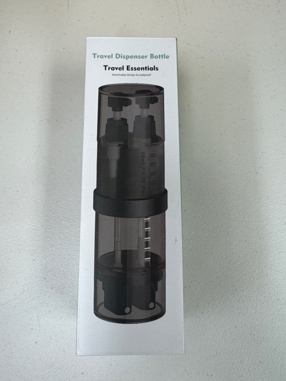 Chuya Travel Dispenser Bottle - Smoky Gray Travel Essentials toiletries cosmetic